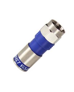 Perfect Vision PV6-PV RG6 Compression Connector F Type Coaxial DirecTV Approved Precision Machined 21mm Standard Weather Tight Seal Ridgeloc Lock-In RG6 Perma Seal Coaxial Cable