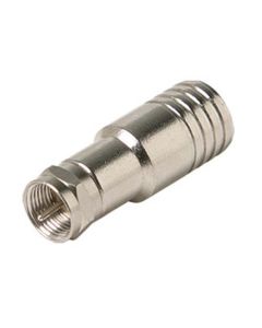 Steren 200-022 RG11 Crimp-On Style Silver Plate F-Connector RG-11 Coaxial Cable RG11 F-Connector 1 Pack RG-11 Crimp-On Bulk Coaxial Plugs, Part # 200022