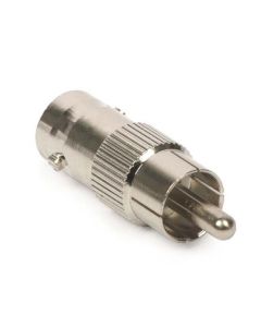 Steren 200-170 BNC Female to RCA Male F Adapter Connector Plug Nickel Plated, RF Digital Commercial Audio Video Component, Part # 200170