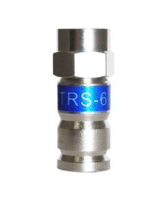 Channel Master PCT TRS 6L RG6 Compression Connector Dish Approved Coaxial F-Type 50 Pack TRS-6 with O-Ring Weather Tight Seal RG-6 Coaxial TRS Compression Connector, Commercial Grade, Part # PCTTRS6L