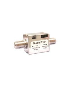 Linear 2181 I/R Expander Module Coaxial Cable Expansion IR Coupler Compact In-Line Design IR Signal Coupler to Send IR Control Signals from Master to Slave RF Distribution Amplifiers, Part # 2181