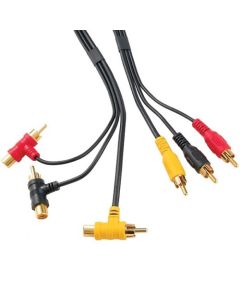 Channel Plus 2743 Cable Set RCA Loop Thru Audio / Video Cable for 5500 Series Video Modulators, RCA Loop-Thru Cable Set Connection without Y Adapters, Part # CP2743