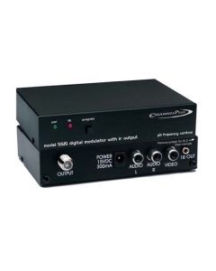 Linear 5515 Video Modulator with IR Control One Channel Single Channel Modulator Signal CATV Off-Air TV Antenna, Gold RCA Connectors, Part # CP5515