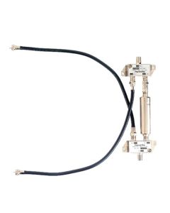 Channel Plus C-BCK Cable Box Combiner Kit CATV with High-Pass Filter, Two 2-Way Splitter Combiners with F Type 75 Ohm Connectors and Two 6" Inch Coaxial Cables, Part # CBCK