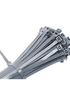 Eagle 14 Inch Cable Ties Gray 50 LBs Rated UV 100 Pack