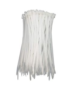 Eagle 15" inch Cable Ties White 100 Bag 50 Lbs Rated