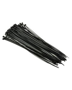 Eagle 14" Inch Cable Ties Black 100 Pack 50 lb Tensile Strength Self Locking Quick Wire Bundle Easy Lock Straps Audio Video Coax Satellite Dish Telephone Cat 5e Data Line Organizer Electrical UVB Cable Ties Black