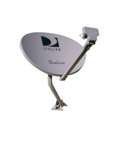 DIRECTV AU9-SL3S Slimline Dish Kit with LNB AU9S Three Ka / Ku Antenna Single Wire HDTV Satellite Integrated MPEG-4 Multi-Sat Tuners for Satellite Dish Local Channels
