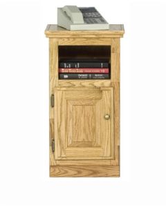 Eagle Classic Oak Finger Joint Telephone Stand Made from Rich American Hardwood with Traditional Styling, Open Shelf and Closed Bottom Storage, Available in All Stain Finishes, Part # E-4564