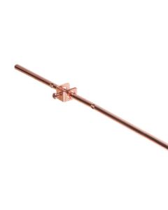 Steren 200-290 Grounding Copper Bonded Steel Rod 4' FT 6" Inch 3/8" Inch Diameter High Strength Extra Rigid DIRECTV Approved Grounding Rod Antenna Satellite Dish Aerial Electrical Ground Rod with Clamp, Part # 200290