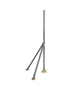 Channel Master 4834 5' FT Tri-Mast TV Antenna Mount CM4834 Tripod Socket-Lock Trimast Outdoor Off-Air UHF VHF Wireless Cable Signal Rooftop Peak / Slope Mast Pipe 1 Leg of Base Combo Support Sloped