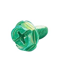 Eagle Green Hex Grounding Screw Phillips Slotted Robertson Head 10 / 32 x 38