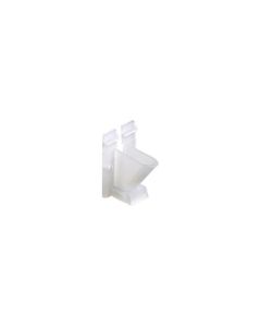 Eagle Vertical Siding Clip Coaxial Cable RG6 RG59 1 Pack White Single Home Exterior TV VideoSignal Coaxial Line Aluminum Snap-In Support Fastener RG-59 RG-6, Part # VSCN