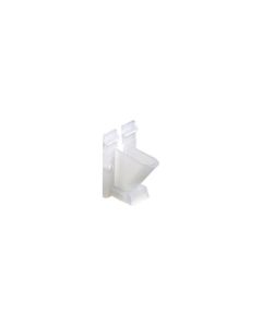 Vericom XACCM-44012 Vertical Siding Cable Clips 100 Pack White Clear Coaxial RG6 RG59 Home Exterior TV Video Signal Coaxial Line Aluminum Snap-In Support Fastener