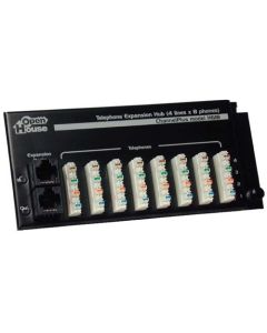 Channel Plus H618 Telephone Expansion Hub Distributes Up To 4 Telephone Lines To Up To 8 Telephone RJ45 Wall Plates with RJ-45 Expansion Jack