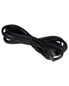 Vericom XPS10-04325 Figure 8 10' ft Power Supply Cord 2 Conductor 2 Prong Non-Polarized UL 18 AWG Black