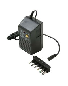 Steren Universal Power Supply 900-032 Adapter 300 mA AC/DC with 6 Detachable Plugs Converter Volt UL Transformer 110 VAC 50-60 Hz Adapter with Switchable Voltage Outputs 1.5, 3, 4.5, 6, 7.5, 9, 12 VDC, Part # 900032