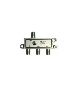 Steren 200-223 3 Way Full Size 5 - 900 MHz TV F-Splitter 75 Ohm VHF UHF 75 Ohm RF Signal Cable Coaxial Video Component Divider UHF / VHF Antenna F Connectors