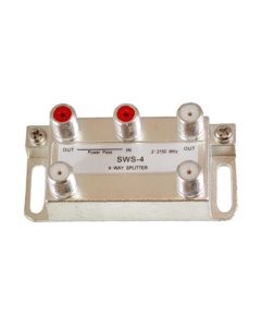 DIRECTV SWS 4-Way Splitter Wide Band 2 - 2150 Satellite Vertical High Isolation, Part # SWS-4