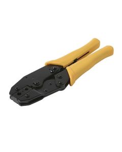 Steren 204-004 Ratchet Hex Crimper Designed for RG58/59/62 F Coaxial Connector 3 Cavity 9" Inch Tool HT-336A for RG-58 RG-59 RG-62 F Coaxial Connectors Plugs, Part # 204004