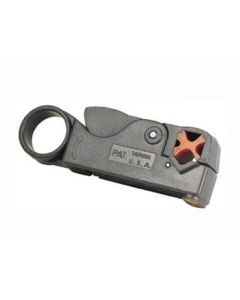 GB Gardner Bender SE-398 Coaxial Cutter Stripper RG58 RG59 RG6 RG6 Quad Easy Adjustable for Thickness Deluxe Rotary Cable Stripper Tool for RG-58