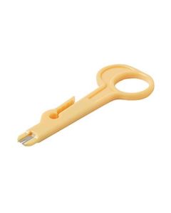 Steren 300-657 Punch Down Tool Network UTP Cable Wire 110 Type Terminates Conductors on 110 Blocks Disposable Economy Impact Tool Yellow Small Job Suitable