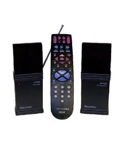 Wireless Remote Control Extender and Universal 4 Device Remote Control RCA Systemlink 4 Remote TV System Control, Remote Range RF Frequency 418 MHz, Part # WIRRCA